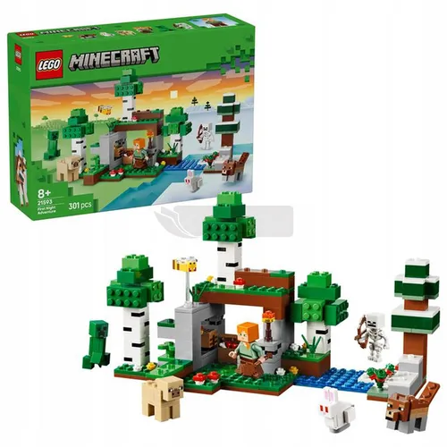 LEGO Minecraft 21593 Przetrwanie pierwszej nocy, zestaw klocków 8+