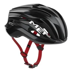 Kask rowerowy MET Trenta MIPS black red glossy - L