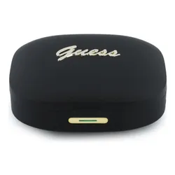 Słuchawki dokanałowe GUESS Script Metal Logo Czarny z tłumaczem