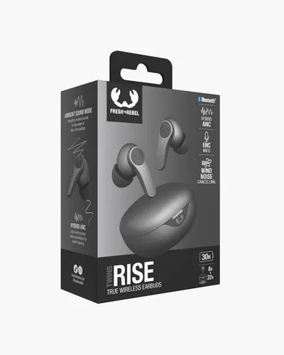 Słuchawki bezprzewodowe Fresh 'n Rebel Twins Rise ANC Dokanałowe Bluetooth 5.3 Storm Grey