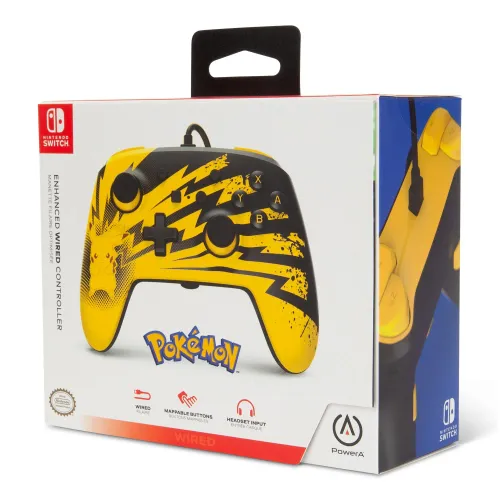 Геймпад PowerA Enhanced Pokemon Lightning Pikachu для Nintendo Switch Проводной