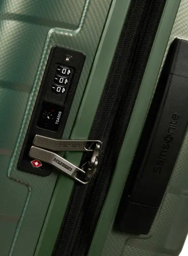 Маленький расширяемый чемодан Samsonite Attrix 55 см (23/26 см) - basil green