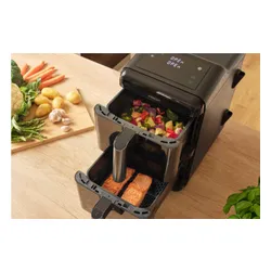 Air Fryer Frytkownica beztłuszczowa SENCOR SFR 1250BK 11.6l z podwójnym koszem, 10 automatycznymi programami i okienkiem do obserwacji postępów