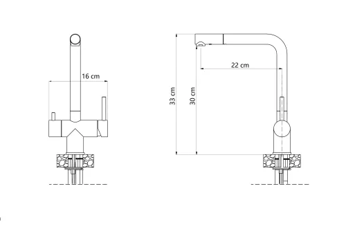 Bateria Quadron Ellen 3673512PVDG1 Złoty Stal szlachetna