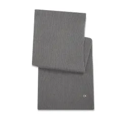Eșarfă tricotată Calvin Klein Re-Lock 30x180 K60K611128 Mid Grey Heather P4A