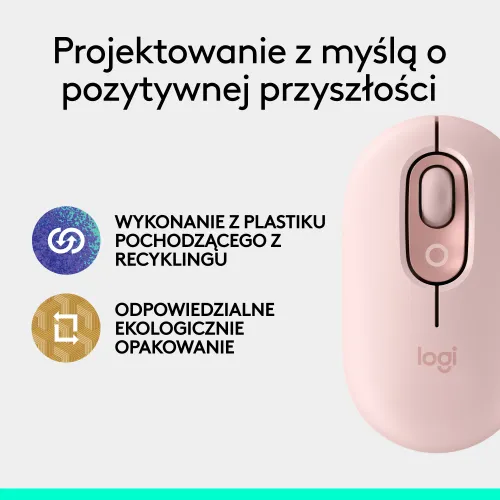 Myszka Logitech POP Mouse Różowy