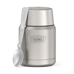 Termos obiadowy z łyżką Thermos Icon Food Jar 0,47 l - matte stainless steel