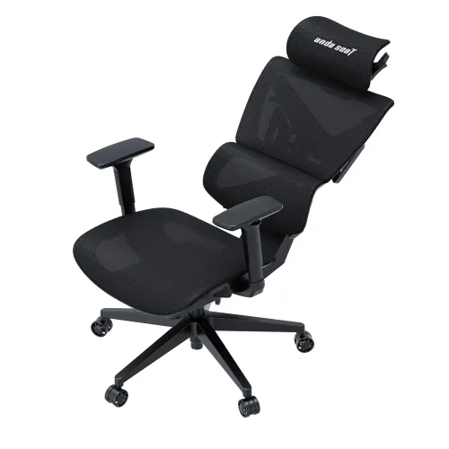 Fotel Anda Seat X-Air Mega XL Mesh Gamingowy do 120kg Tkanina Czarny
