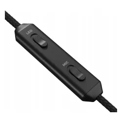 Słuchawki przewodowe z mikrofonem Genesis Neon 613 G2 RGB Nauszne Czarny