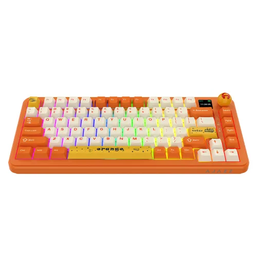 Klawiatura mechaniczna Ajazz AK820 MAX Plus Avocado Switch Pomarańczowy