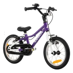 Rower dziecięcy KARBON Superlight 14 cali dla chłopca Fioletowy