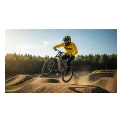 Kask XRIDER XRFH003M Czarno-żółty Full Face z odkręcaną szczęką (rozmiar M)