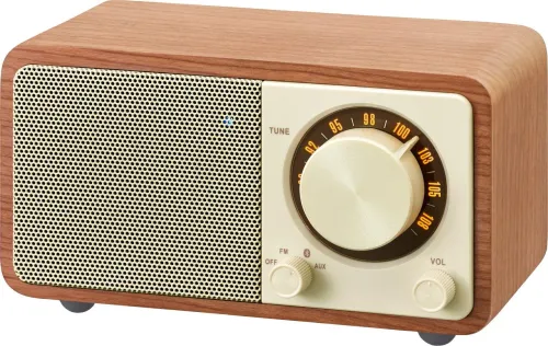 Radioodbiornik Sangean GENUINE MINI WR-7 Radio FM Bluetooth Orzech