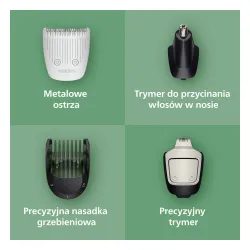 Trymer Philips Seria 5000 MG5941/15 9 nasadek 120min