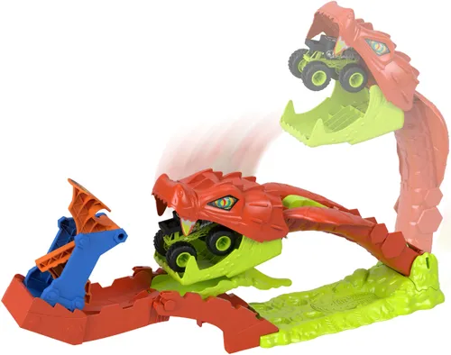 Tor Hot Wheels Monster Trucks Mega skok – Nokaut węża JJN44