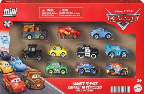 Zestaw pojazdów MATTEL Disney Pixar Cars Auta Mikroauta JBH06 (10 szt.)