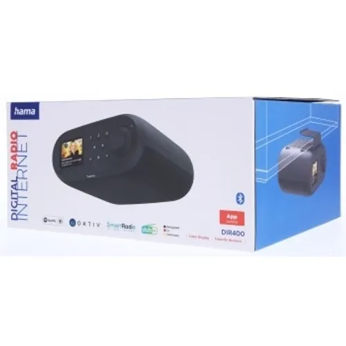 Radioodbiornik Hama DIR400 Radio FM, DAB, Internetowe Wi-Fi Bluetooth Czarny