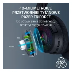 Słuchawki bezprzewodowe z mikrofonem Razer Kraken V4 Nauszne Czarny