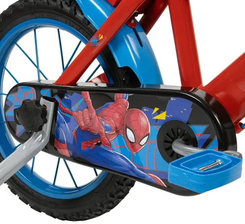 Rower dziecięcy HUFFY Spider-Man 14 cali dla chłopca Czerwony