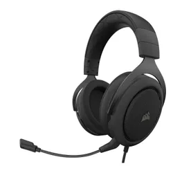 Słuchawki przewodowe z mikrofonem Corsair HS50 Pro Stereo Carbon CA-9011215-EU Nauszne Czarny