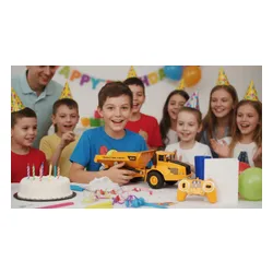 Zdalnie sterowany samochód COIL Auto RC pilot wywrotka ciężarówka VOLVO 1:16 żółta