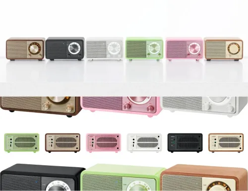 Radioodbiornik Sangean GENUINE MINI WR-7 Radio FM Bluetooth Orzech