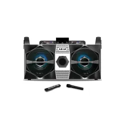 Power Audio AKAI DJ-S1HB 120W Mikrofon Czarny