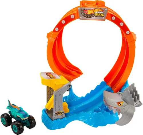 Tor Hot Wheels Monster Trucks Pętla rekina JFR08