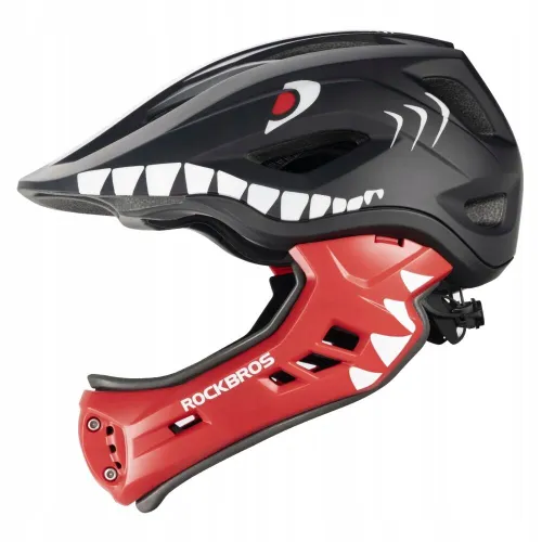 Kask rowerowy dziecięcy fullface szczękowy 2w1 odpinana szczęka rozmiar "M"