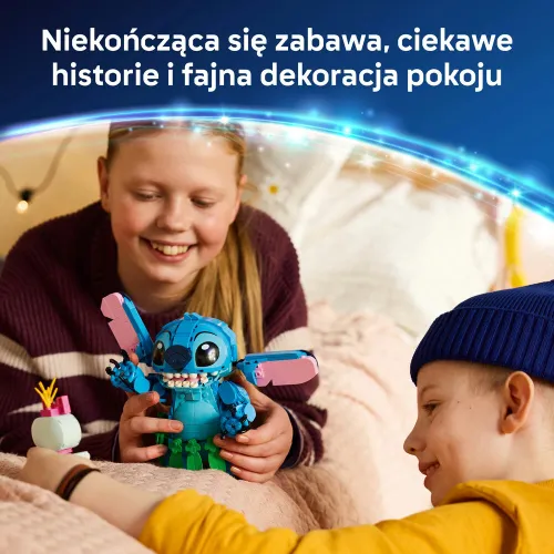 LEGO Disney 43296 Stitch i Strupka, zestaw klocków 9+
