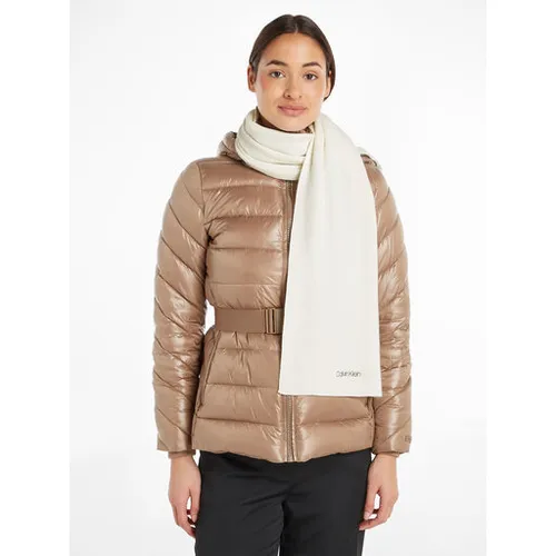 Eșarfă tricotată esențială Calvin Klein 30x180 K60k608485 Marshmallow YAL