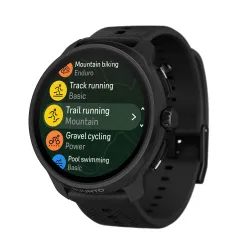 Zegarek sportowy Suunto Race 2 All Black 49mm GPS Czarny