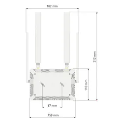 Router KEENETIC Explorer 4G 2.4 / 5 GHz (DualBand), Wi-Fi Mesh, Gniazdo SIM