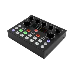 Mikrofon Musicmate MM-SD150 LiveMix + Zestaw do nagrywania i streamingu Przewodowy Pojemnościowy Czarno-złoty