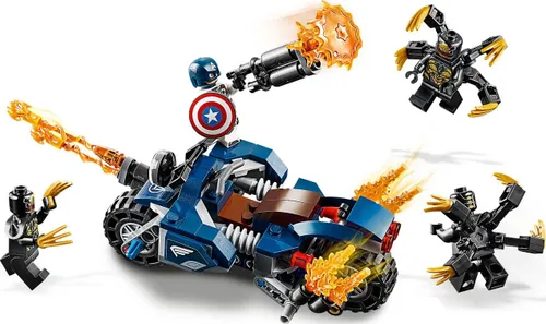 Конструктор Lego Marvel Капитан Америка: атака Outriders (76123)