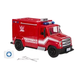 Samochód MATTEL WWE Slambulance karetka do rozbijania JMR51