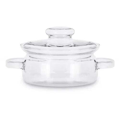 Garnek szklany żaroodporny z pokrywką SIMAX NYKO 1 l