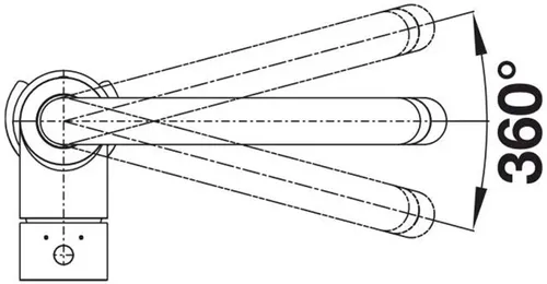 Bateria BLANCO Mida-S 526653 Czarny mat