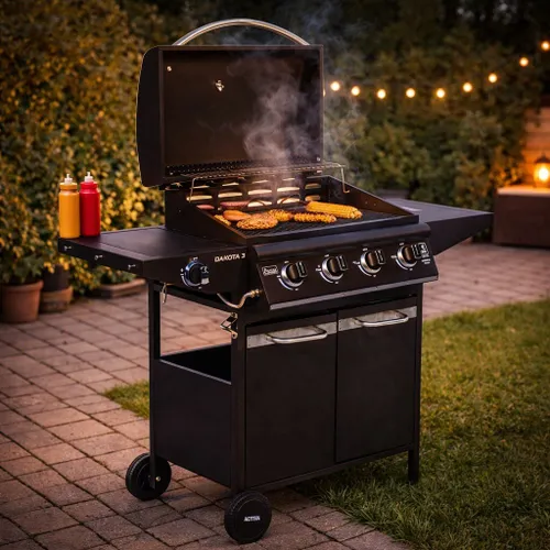 Grill gazowy ACTIVA Dakota III 4+1 19784GD 12.8 kW (4 x 3.2 kW + 3.2 kW) 64 x 40 cm