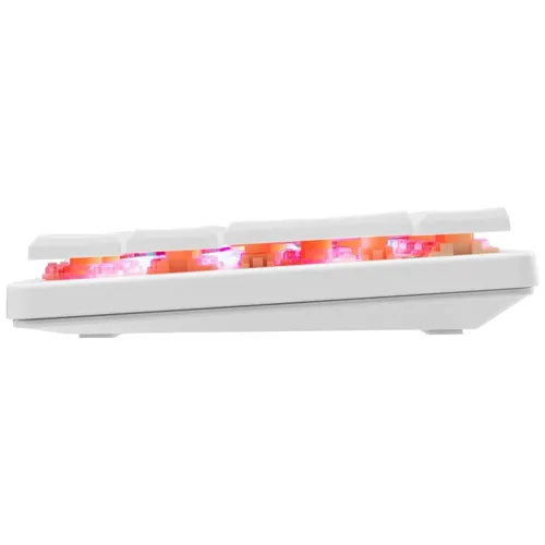 Klawiatura gamingowa White Shark GK-006211 Nagamaki Red Switch przewodowa mechaniczna podświetlana biała