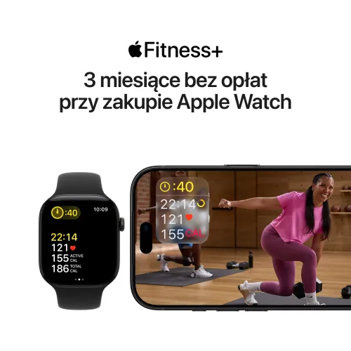 Apple Watch SE 3gen GPS koperta 44mm z aluminium Północ pasek sportowy granat S/M 2026