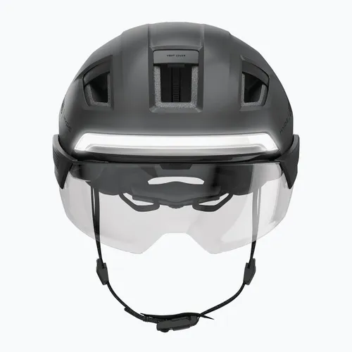 Kask rowerowy z kierunkowskazami ABUS Hyp-e Ace volcano titan