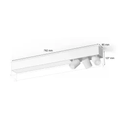 Lampa sufitowa Philips Hue White and Color Ambiance Centris 3 Biały