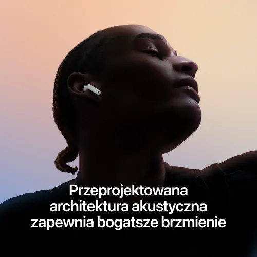 Apple AirPods 5 z Bezprzewodowym Etui Ładującym Douszne Bluetooth 5.3 Funkcje AI Biały