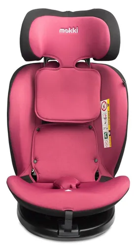 Автокресло Caretero Mokki I-Size, 40-150 cm, 0-36 kg, черно-розовый