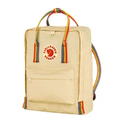 Fjallraven Kanken Rainbow-light oak sırt çantası / rainbow pattern