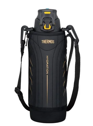 Termos sportowy z futerałem Thermos Hydration Sport Bottle 1 l - black / yellow