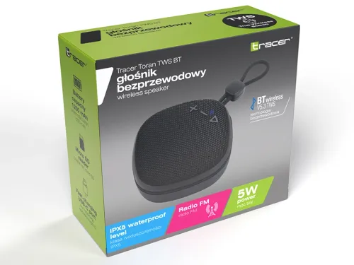 Głośnik Bluetooth Tracer Toran TWS BT 5W Czarny