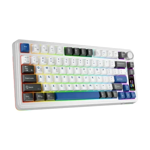 Klawiatura mechaniczna Rampage Quell Pro LEOBOG Star Vector Biało-Czarny