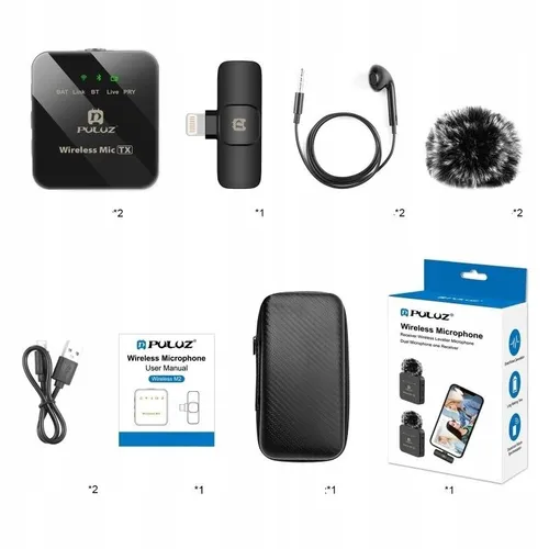 Mikrofon krawatowy do smartfona PULUZ PU647B